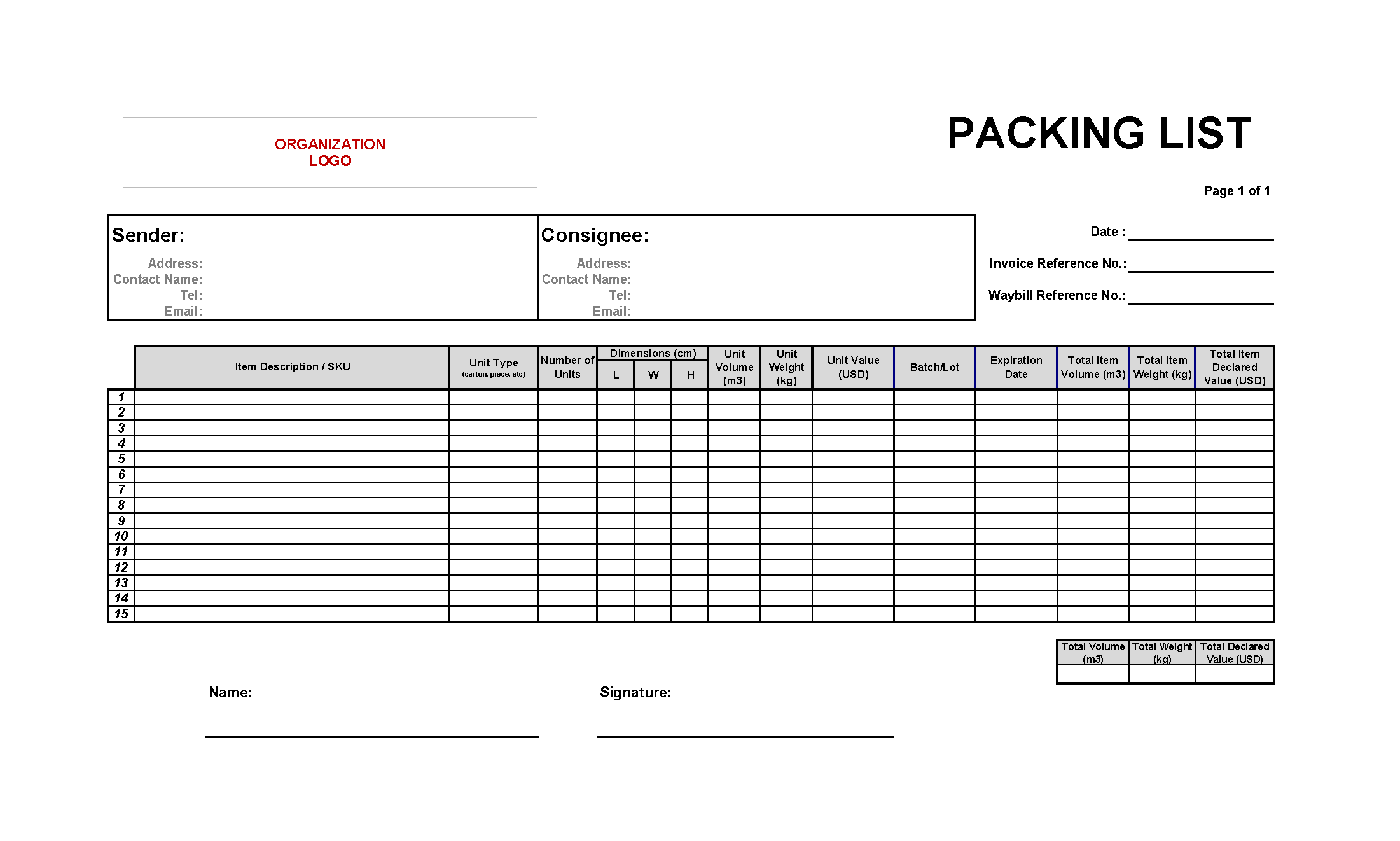 Standard Documentation Logistics Operational Guide